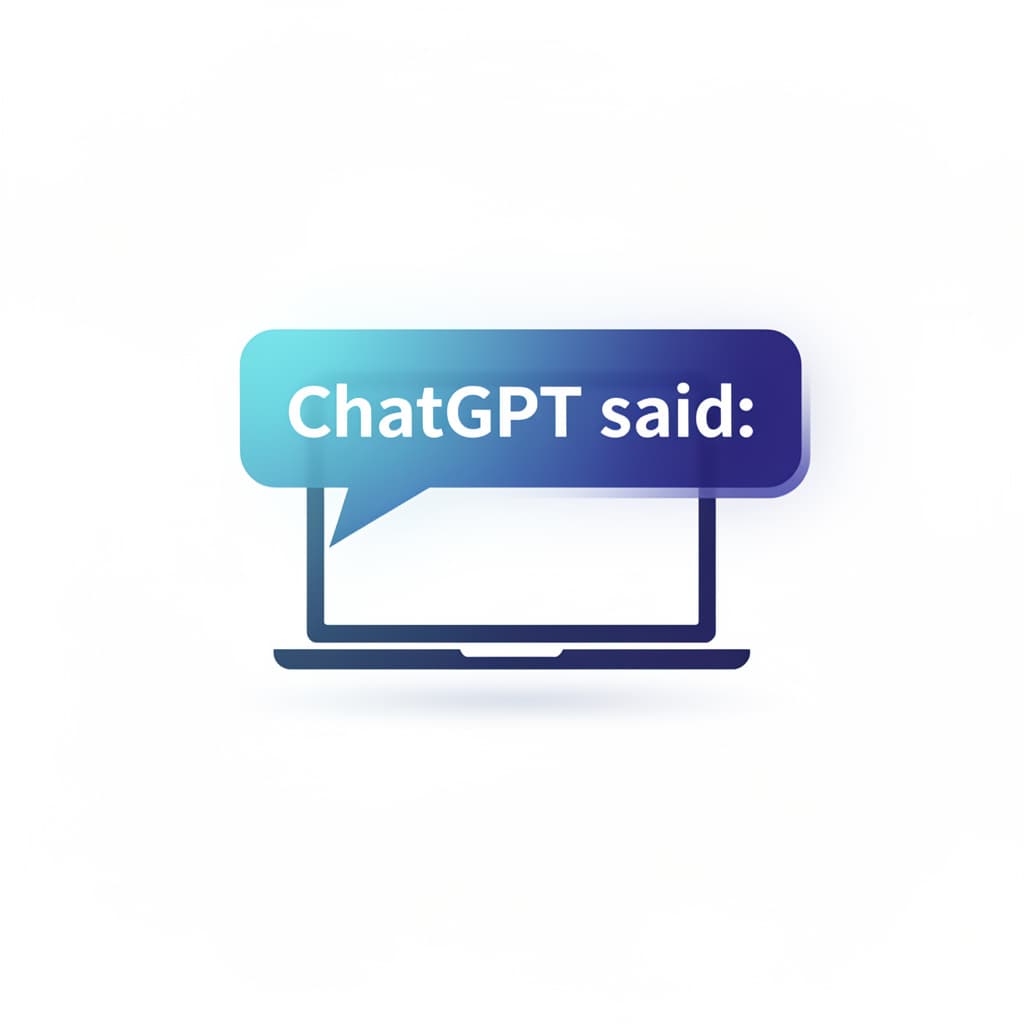 AI generated: ChatGPT said: