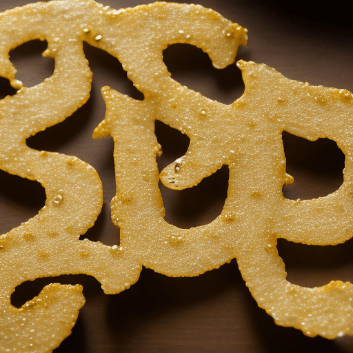 AI generated:  The letters 'AbejArte' are delicately crafted from golden liquid honey, with drops of honey gracefu...