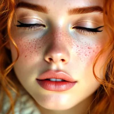 AI generated video: Prompt para vídeo no Kling 1.6 - Sorriso Encantador
"Uma jovem com cabelos ruivos ondulados e vibra...