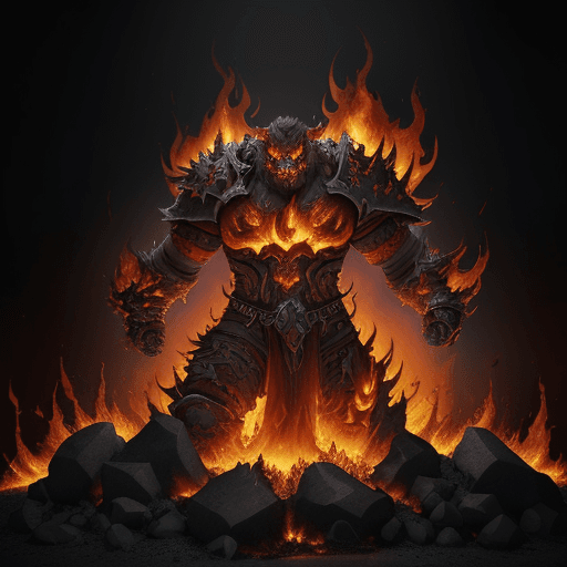 AI generated: Descend into the fiery depths of World of Warcraft with Ragnaros at the forefront. Utilizing advance...