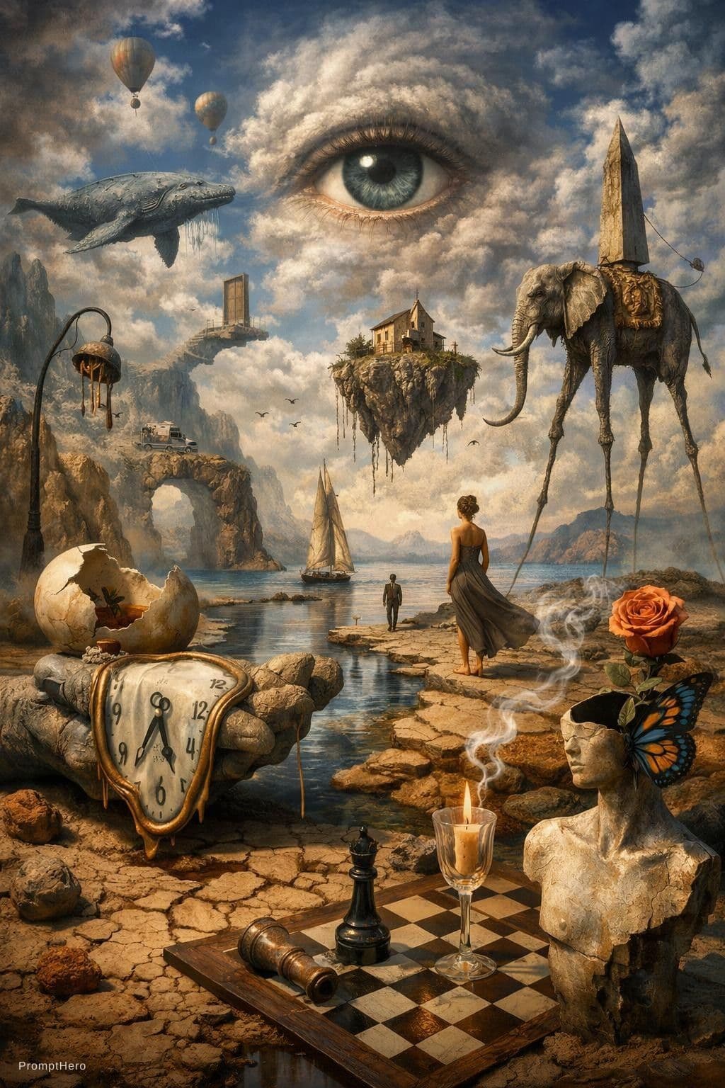 AI generated: the best surreal, hi def, photo color picture AI can create. High detail. Made from the top surreal ...