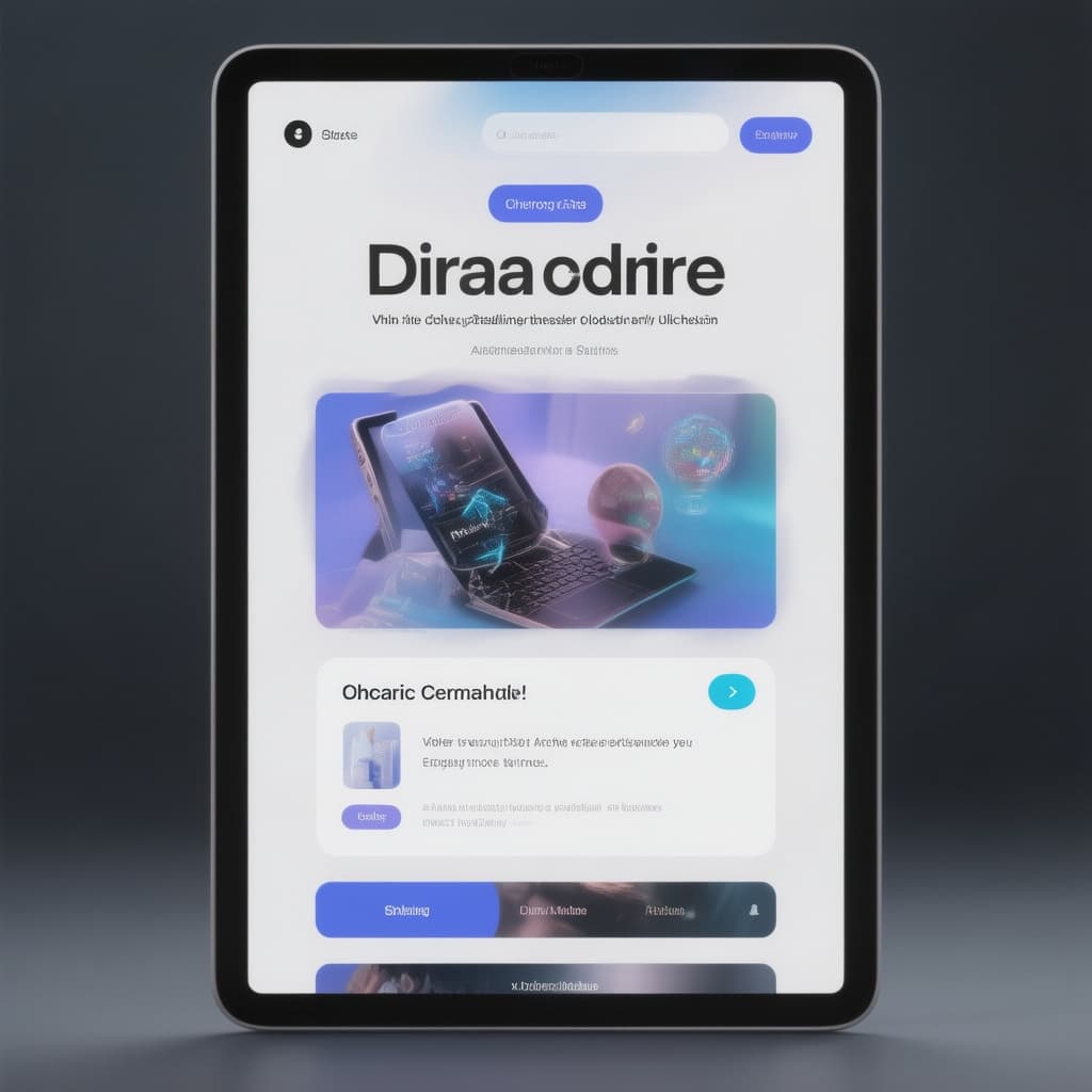 AI generated: e-commerce landing page
