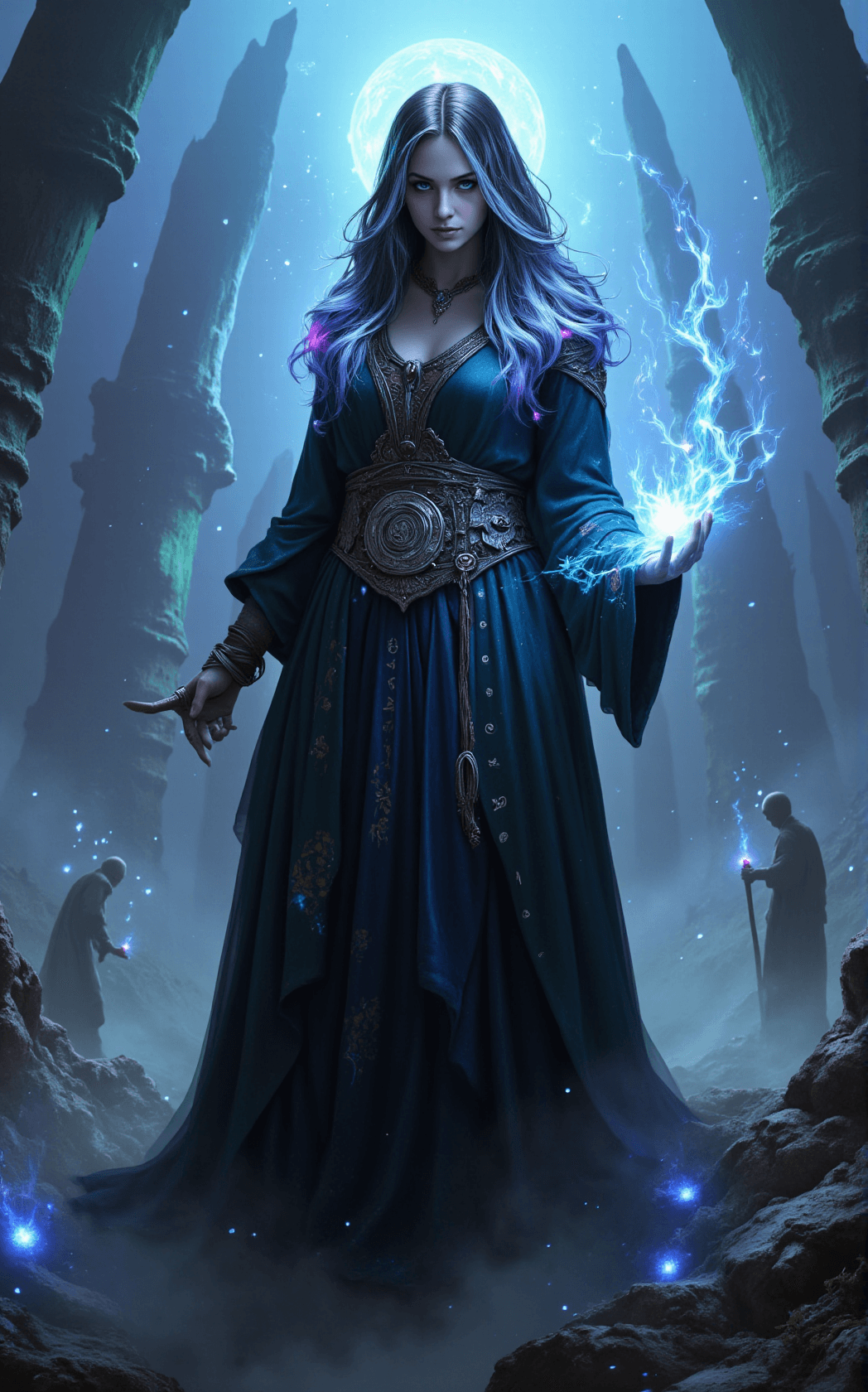 AI generated: In the mystical realm of Zoom, a powerful sorceress stands as the epitome of enchantment and arcane ...