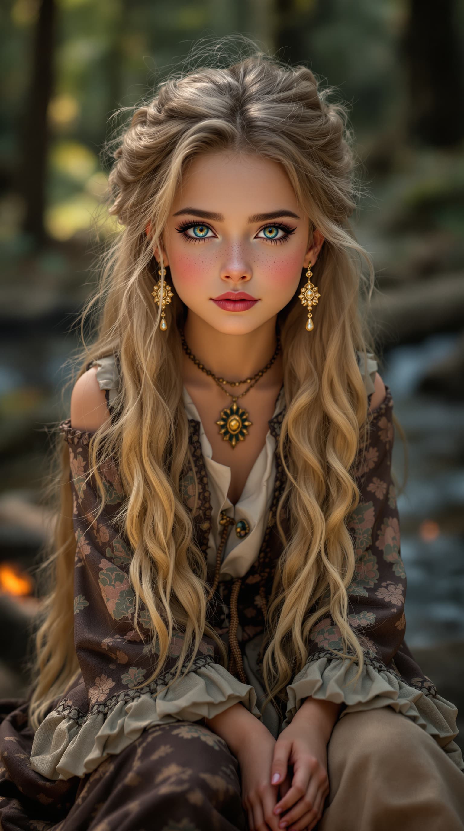 AI generated: A professional photograph captures one of the most beautiful third-grade girls in the world, a Trans...