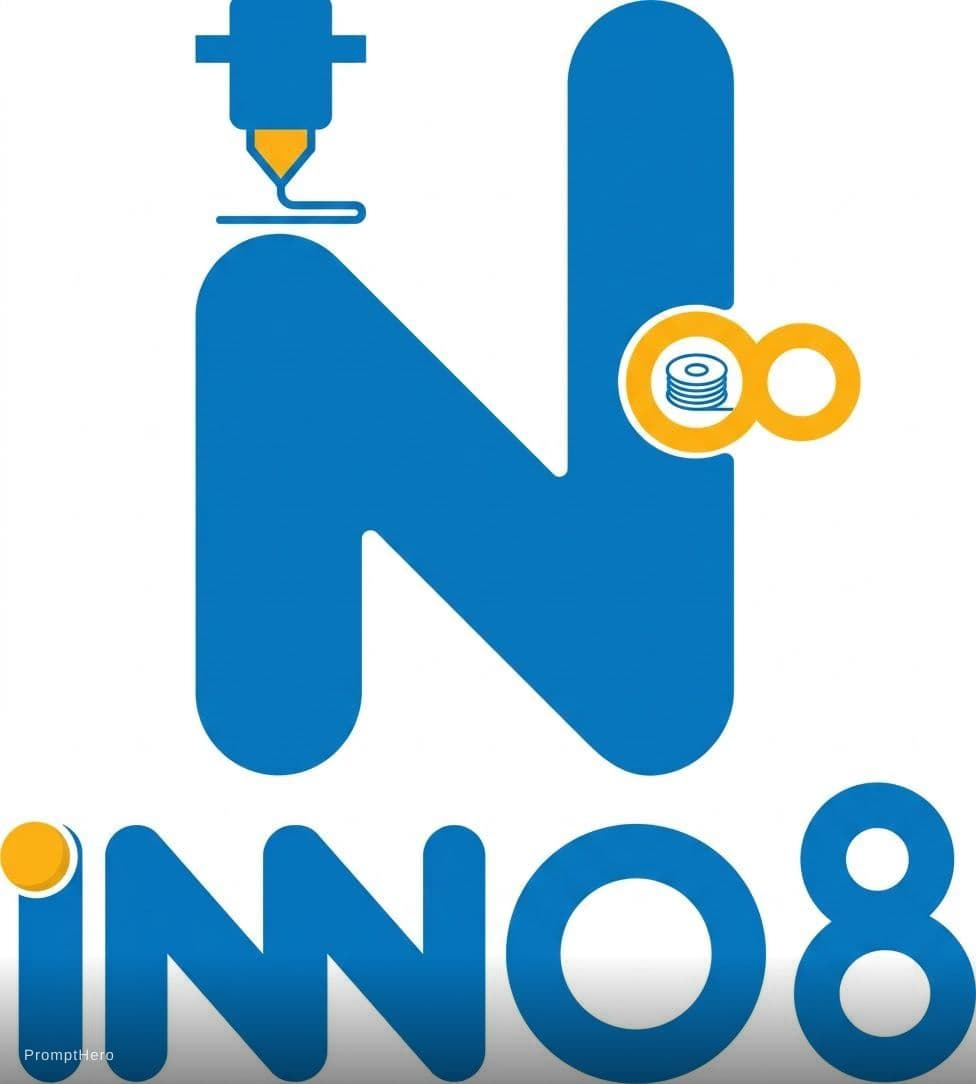 AI generated: simple vector logo for 3d printing industry company