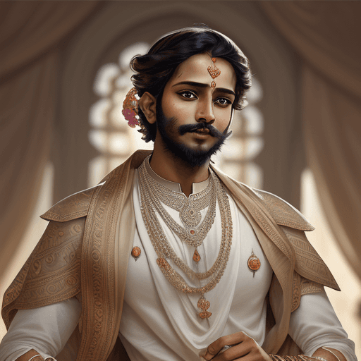 AI generated: Ultra realistic photo, young shivaji maharaj ,intricate, elegant, highly detailed, digital painting,...