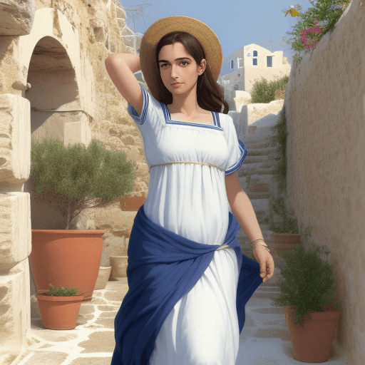 AI generated: simple greek person