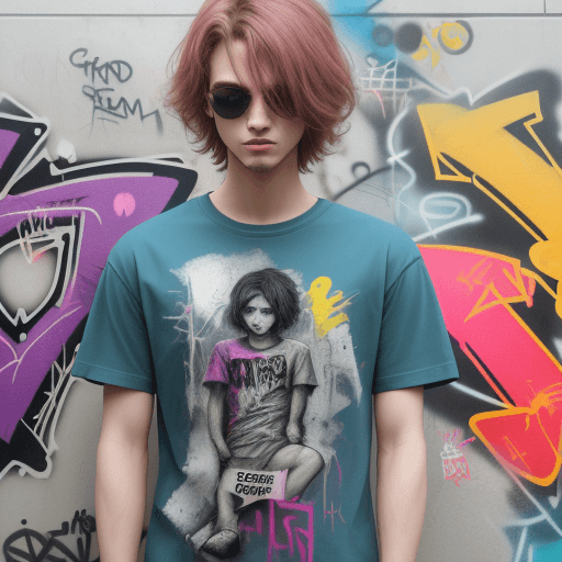 AI generated: grafitti on tshirt
