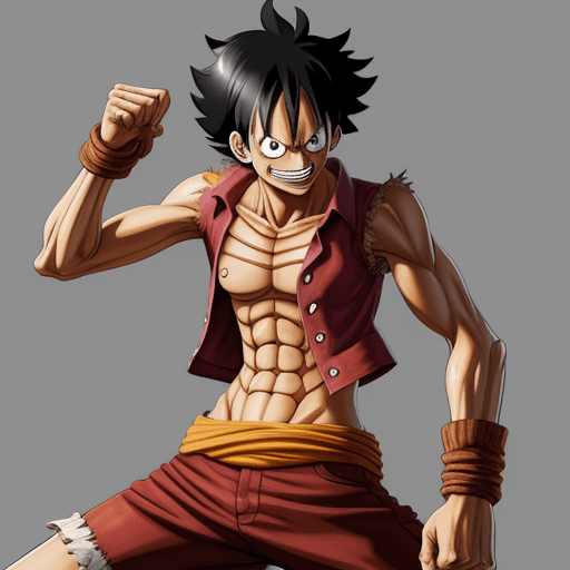 AI generated: Monkey d luffy gear 5 3 dimention