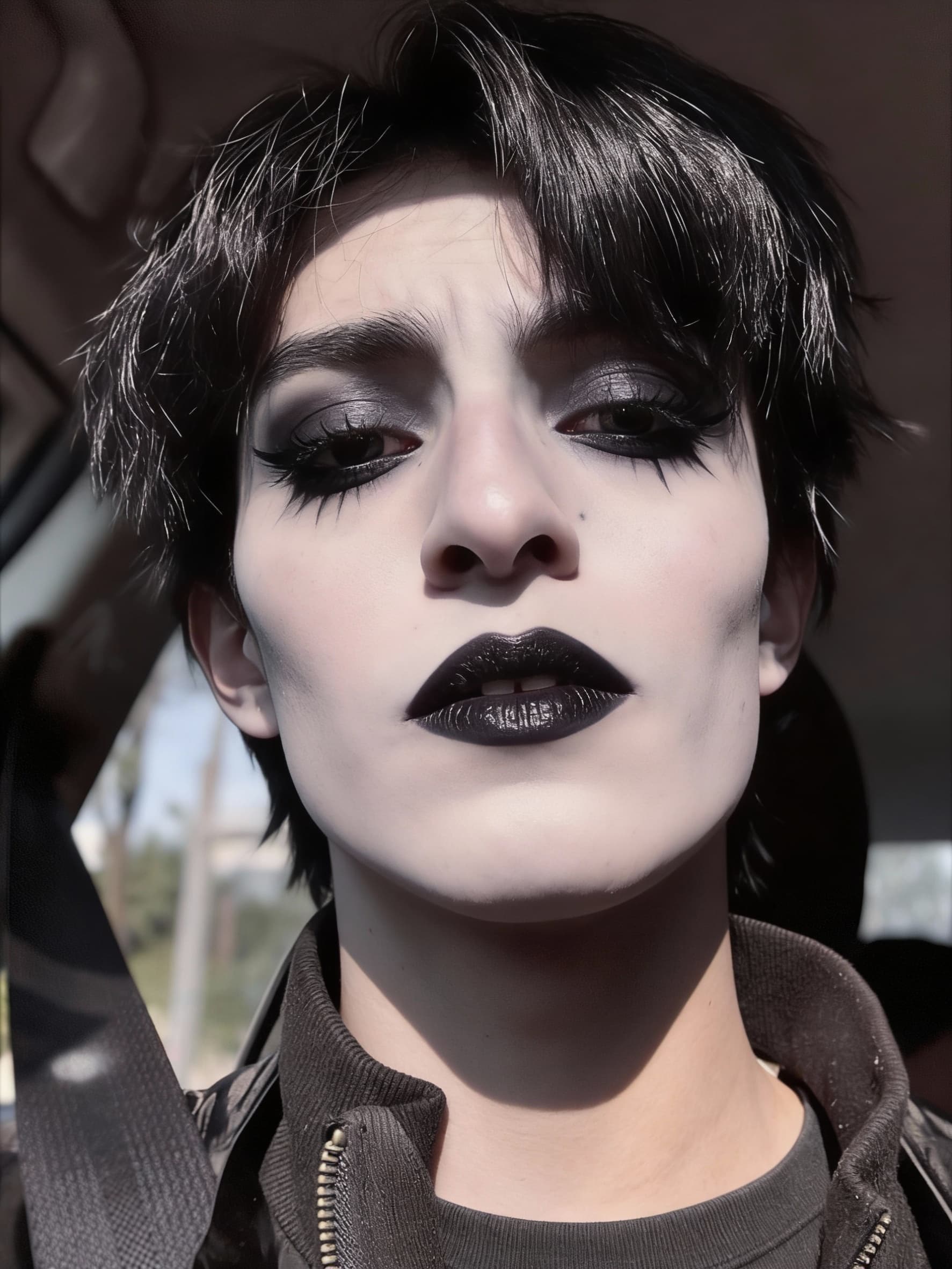 AI generated: Make a makeup gothic