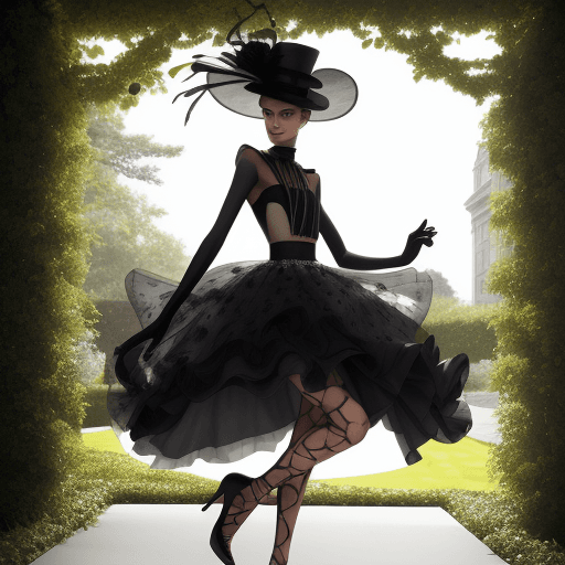AI generated: high-definition fashion photography of a beautiful model , happy still a life expression , very deta...