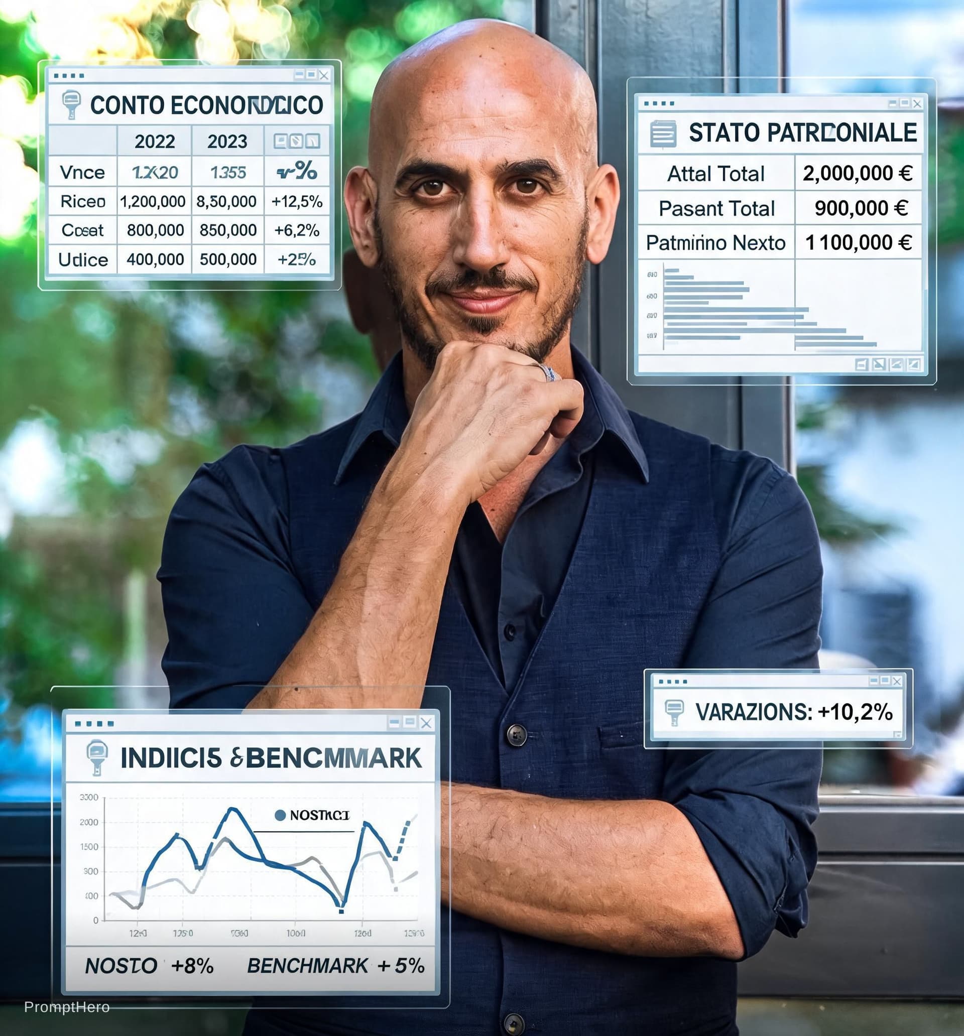 AI generated: mi piace ma vorrei inserire anche elmenti del mio lavoro: excel, conto economico, stato patrimoniale...