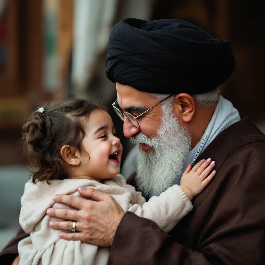 AI generated: khamenei kisses iranian girl