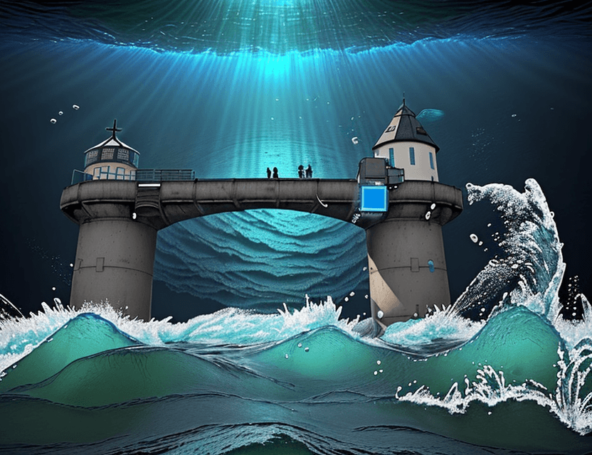 AI generated: Wasserbrücke