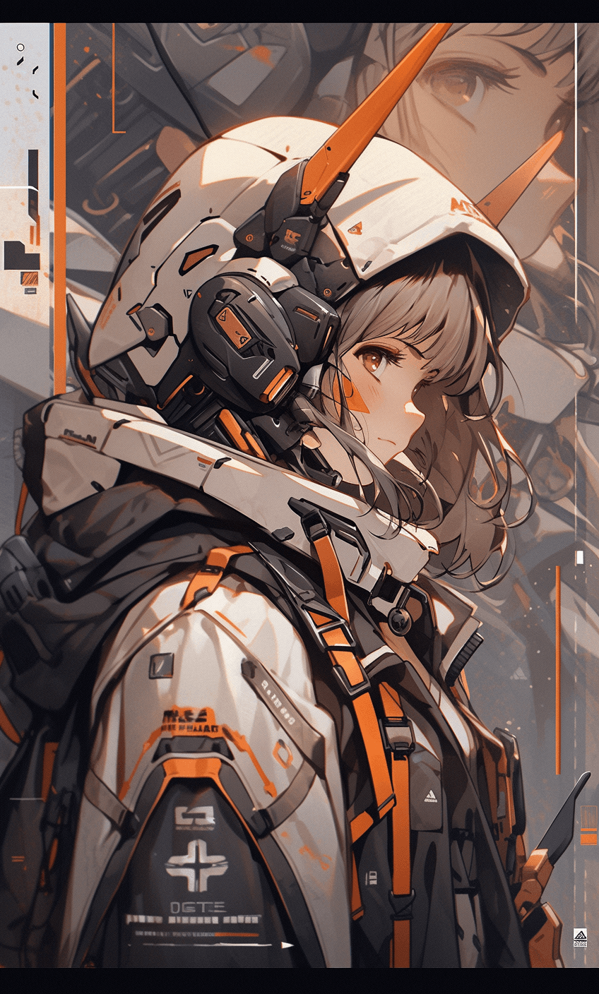 AI generated: sci fi character art, cool artwork, futuristic style, in the style of 32k uhd, atey ghailan, geoff j...