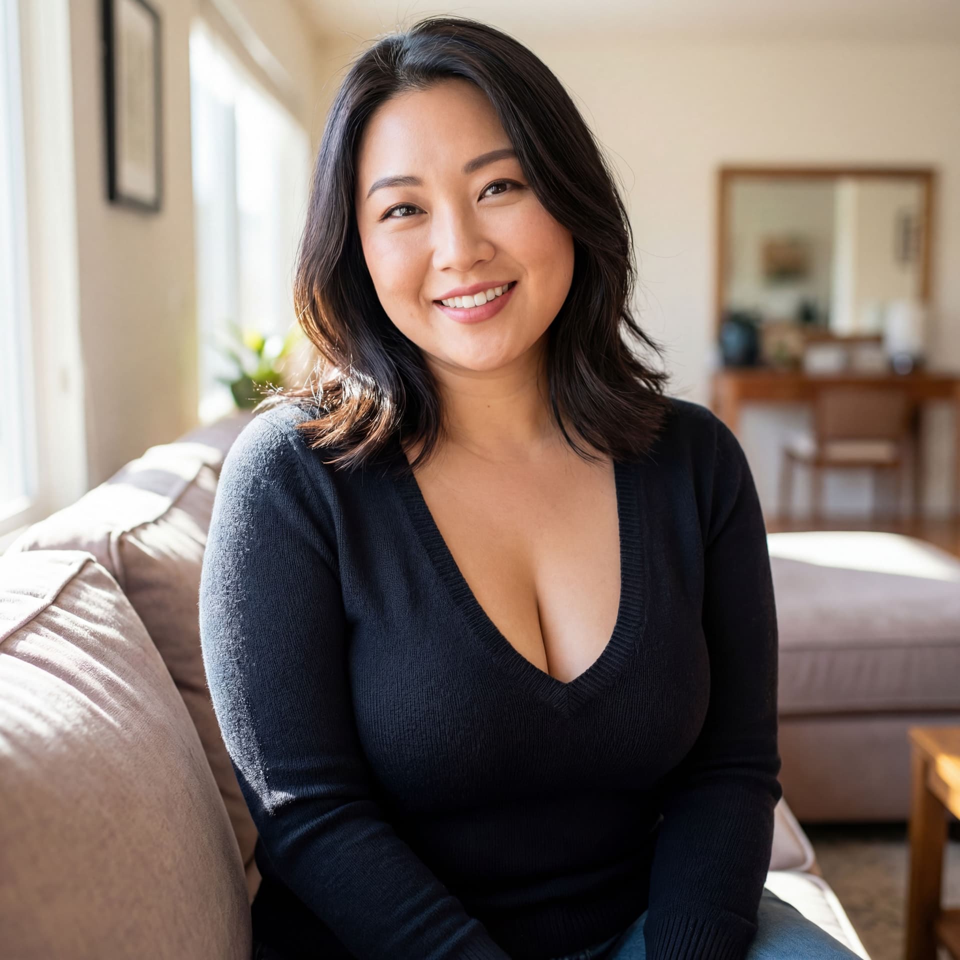 AI generated: Nude huge tits asian hotty. 