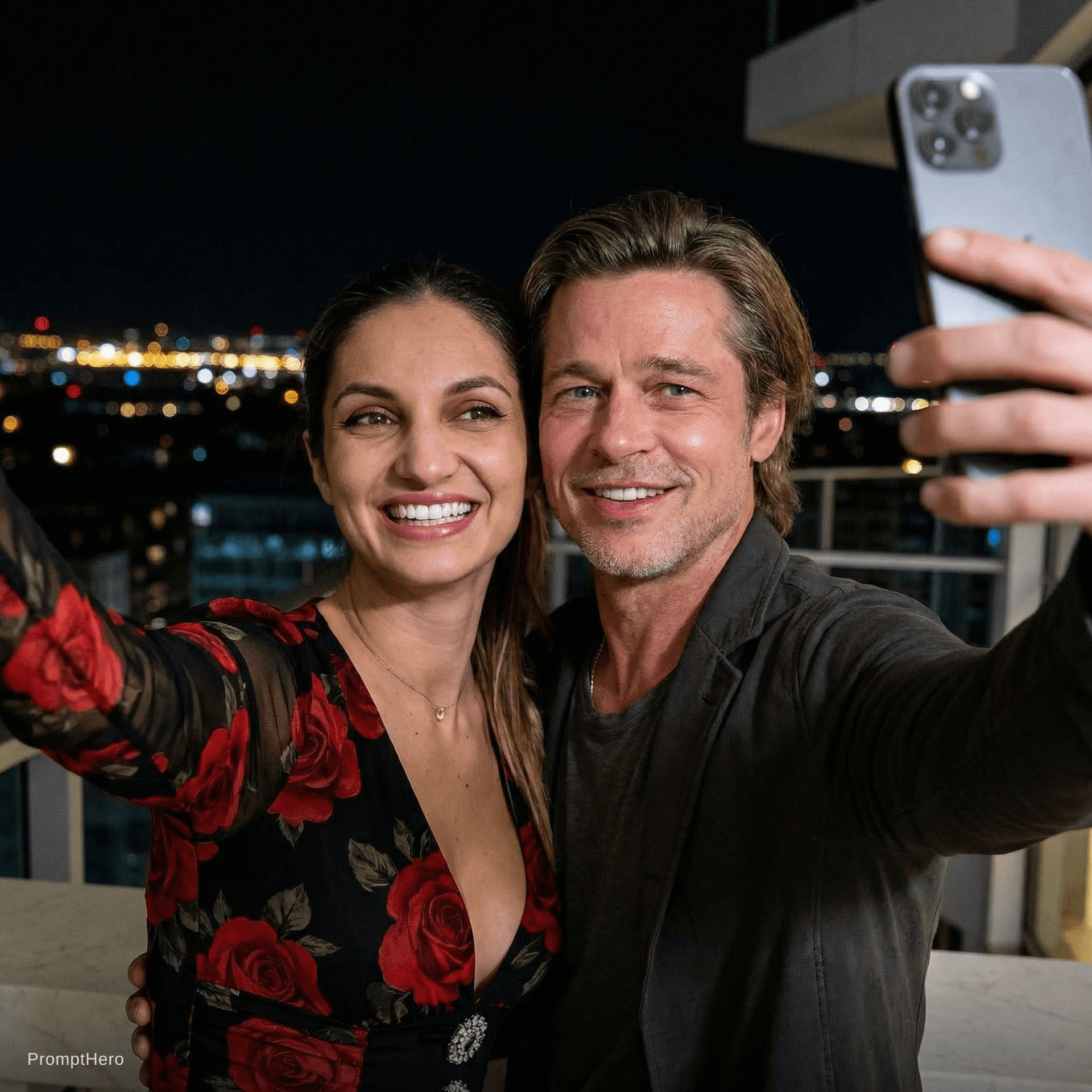 AI generated: with Brad Pitt. 