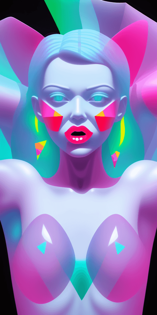 AI generated: (16k4d bite me swallow me but spit m e out in hell), (Translucent Geometries), Pop Art Vibrancy