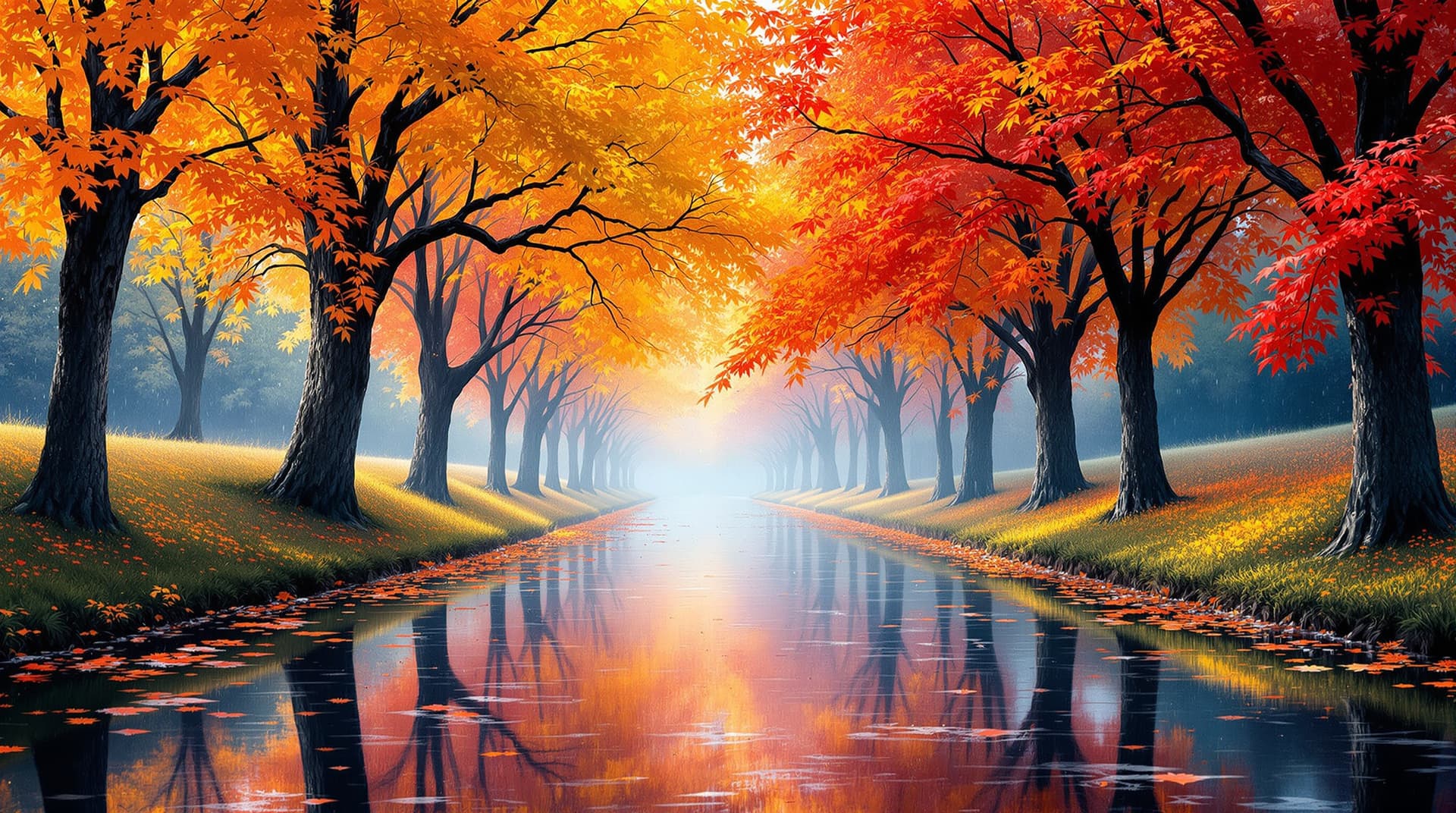 AI generated:  In a picturesque super   macro close up scene,depicted in terry redlin art  style, japanese mixed a...