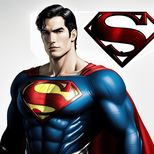 AI generated: Picture of superman logotype , high quality, with the text under the logo("$UPER_EXCHANGE",)