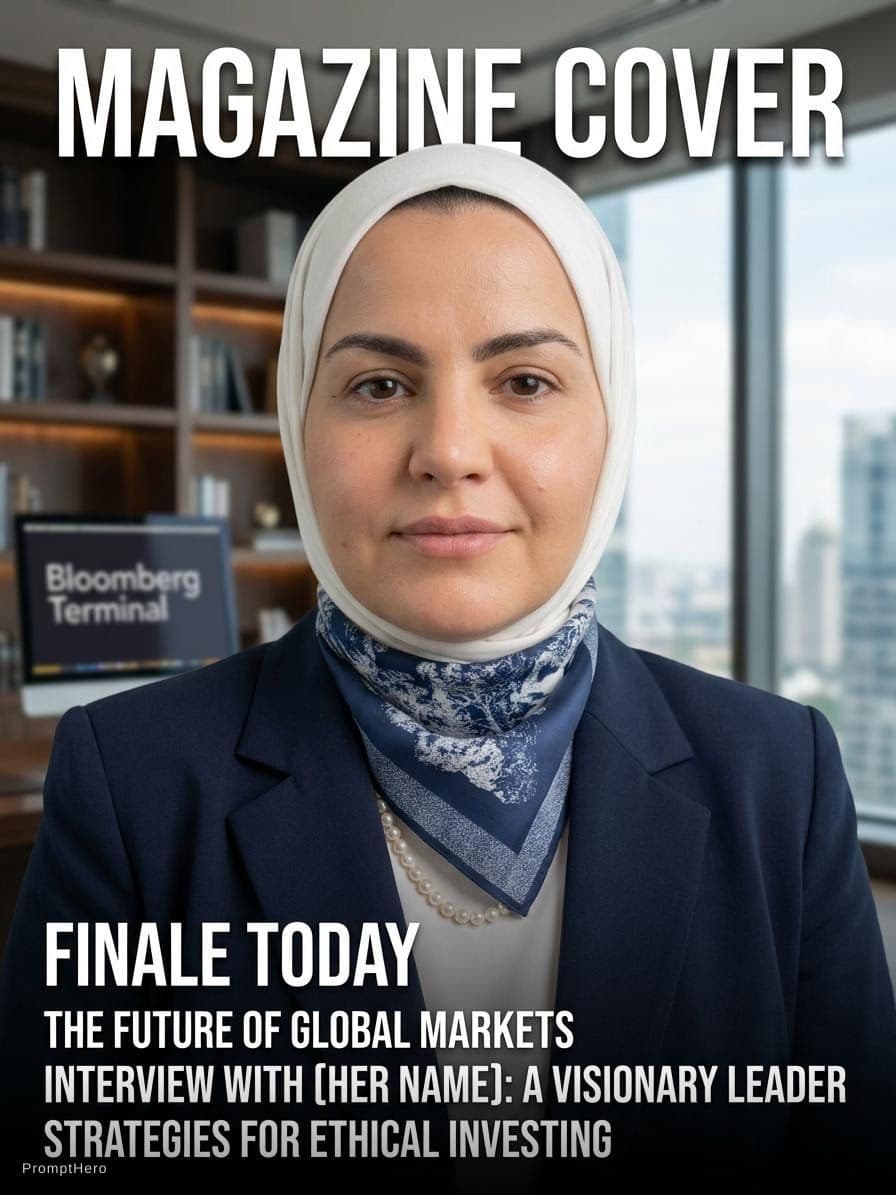 AI generated: Make me formal photo suitable for magazine cover for finance professionals 
Make my face more natura...