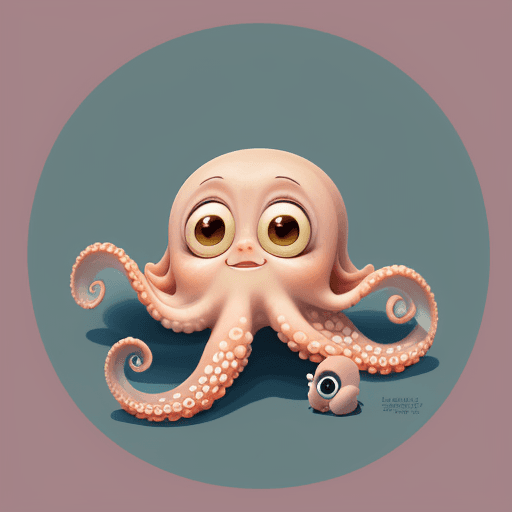 AI generated: baby octopus, in the style of pixar, cuteness overload --stylize 750