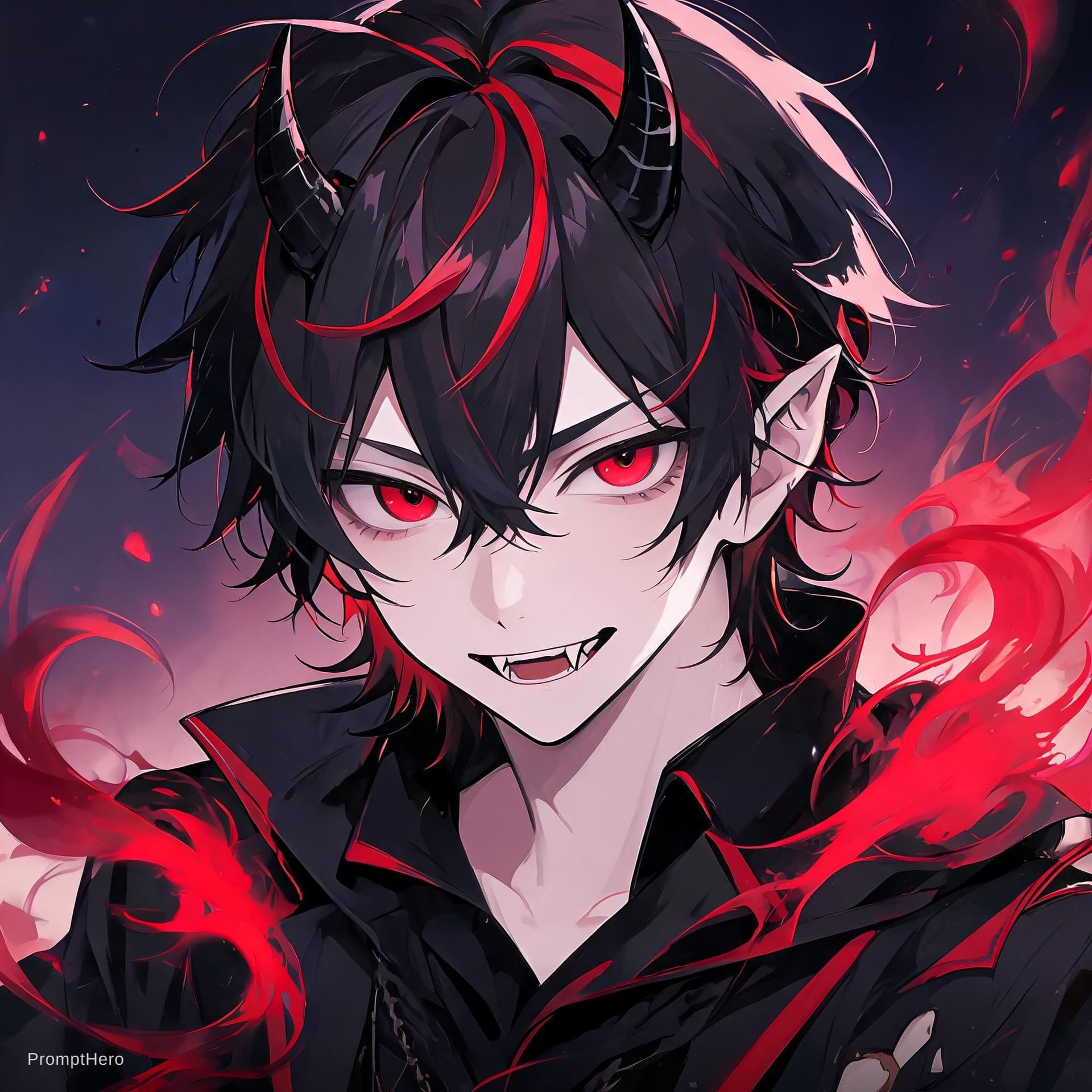 AI generated: demon boy
anime