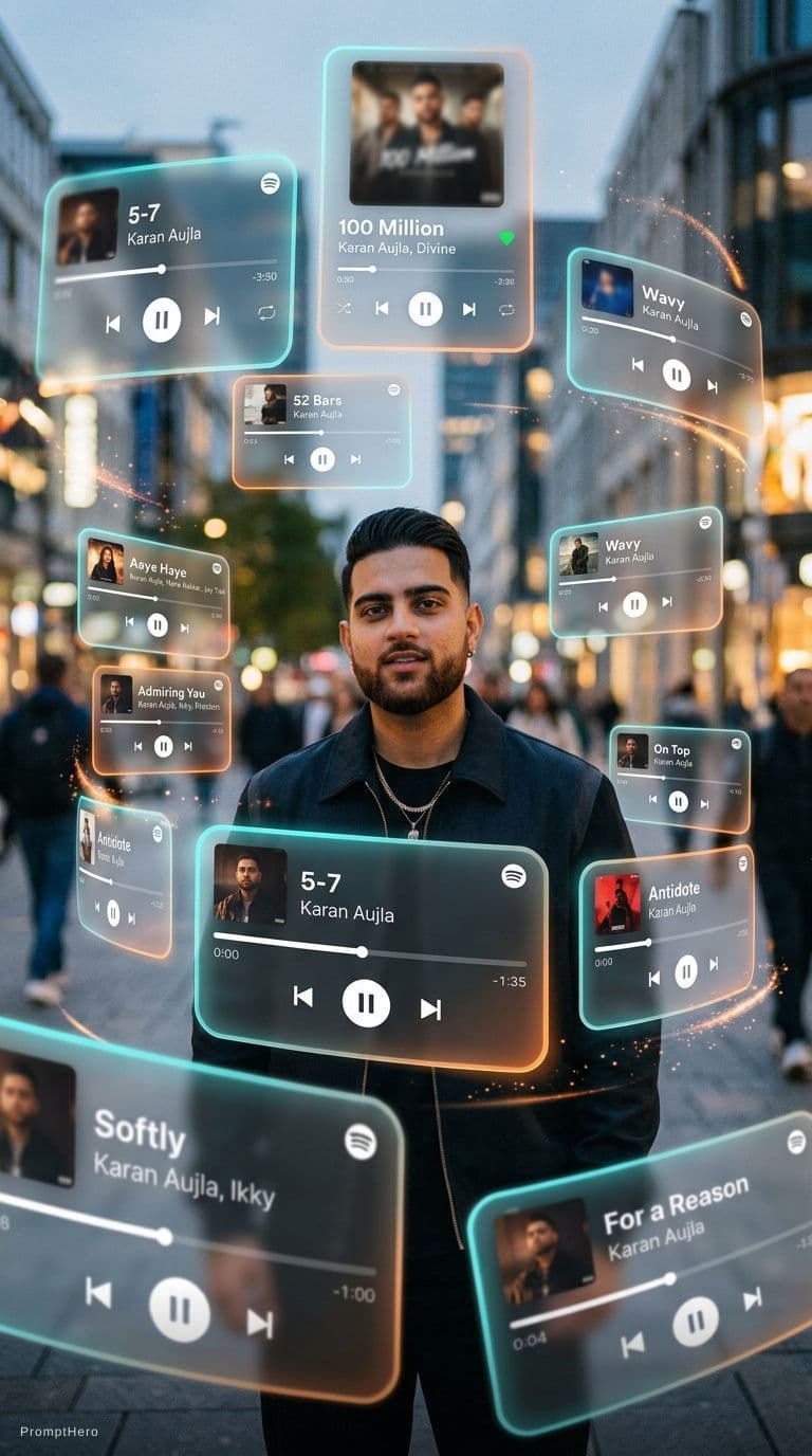 AI generated: A cinematic, dreamlike AR visual featuring a central 151 photorealistic person surrounded by floatin...