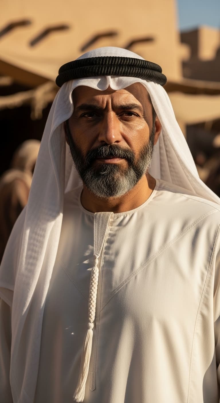 AI generated: photo for historical arabian man