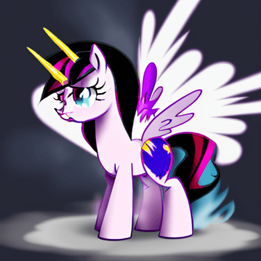 AI generated: my little pony characters do arson