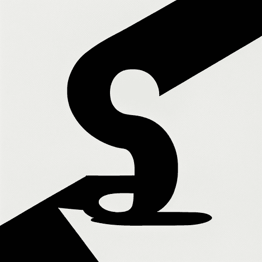 AI generated: the letter Q inside a question mark, simplistic, graphic design