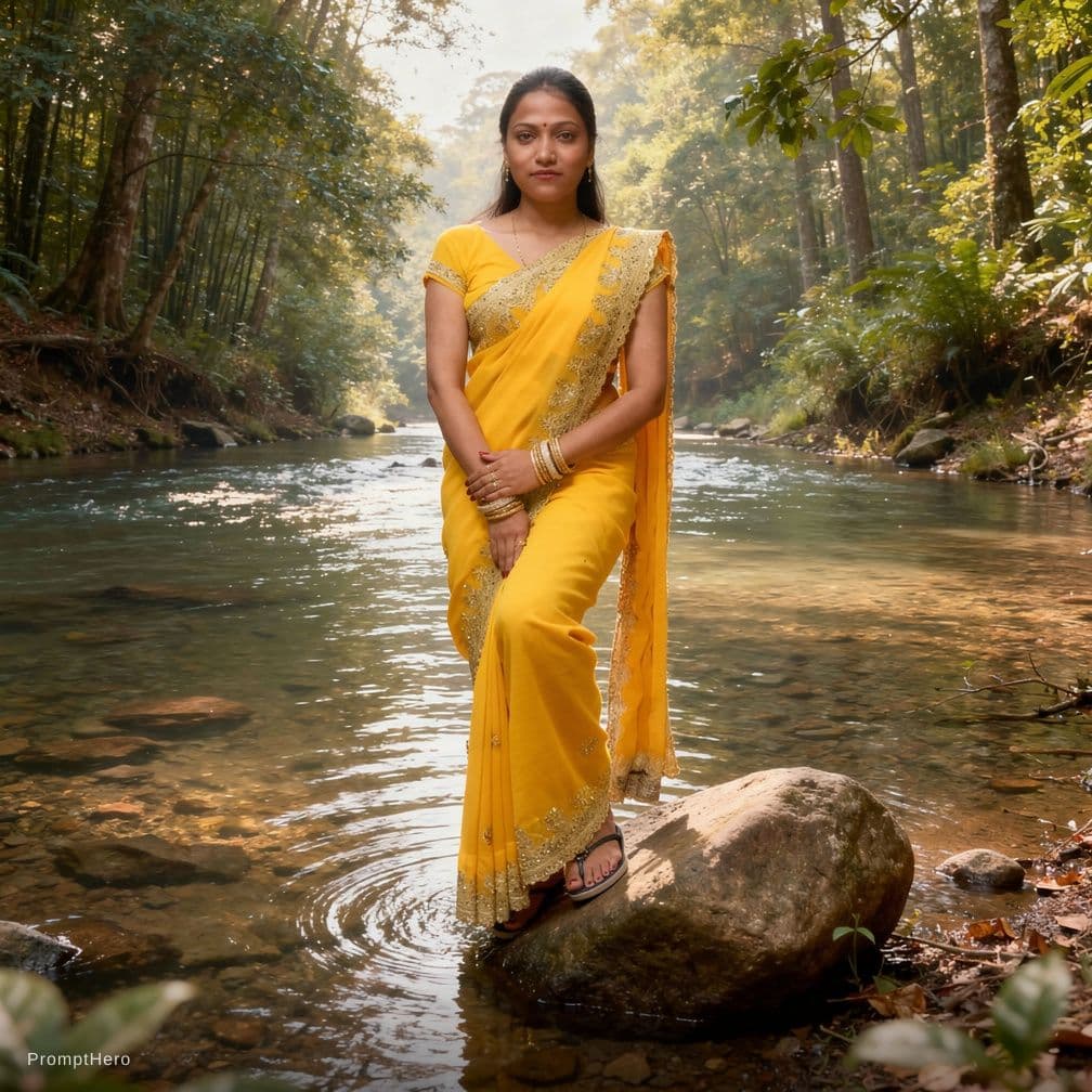 AI generated: <IMAGE_COMPOSITION>
	<COSPLAY_THEMES_MODEL>A young Indonesian widow, curvy with 34G melon-sized brea...