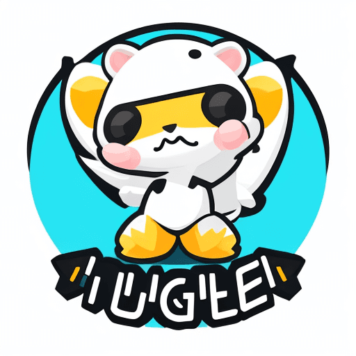 AI generated: Imagine, A cute mascot for a gaming company, simple, vector, flat design,white background 