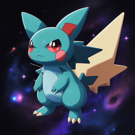 AI generated: Space pokemon digital art