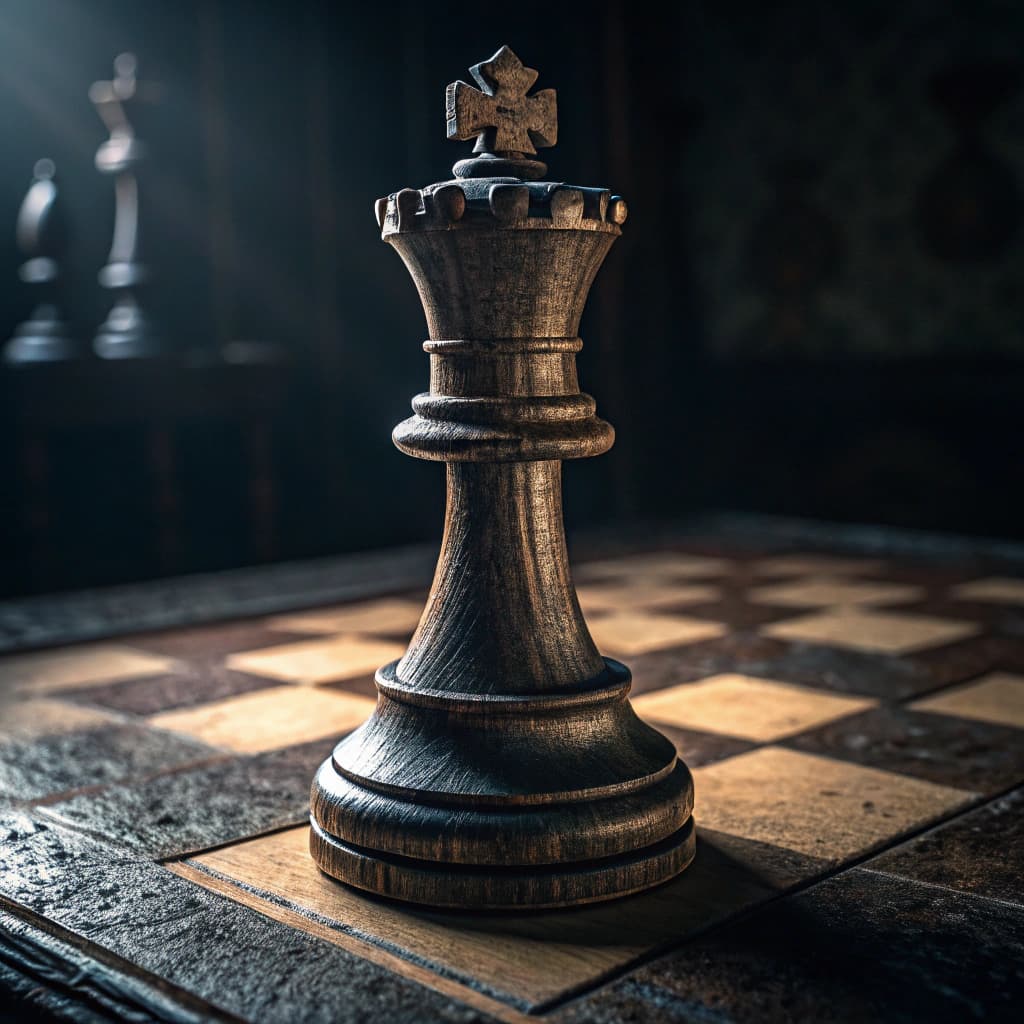 AI generated: hyper-realistic photograph of chess pieces "rook" close up, best design, spectacular craftsmanship, ...