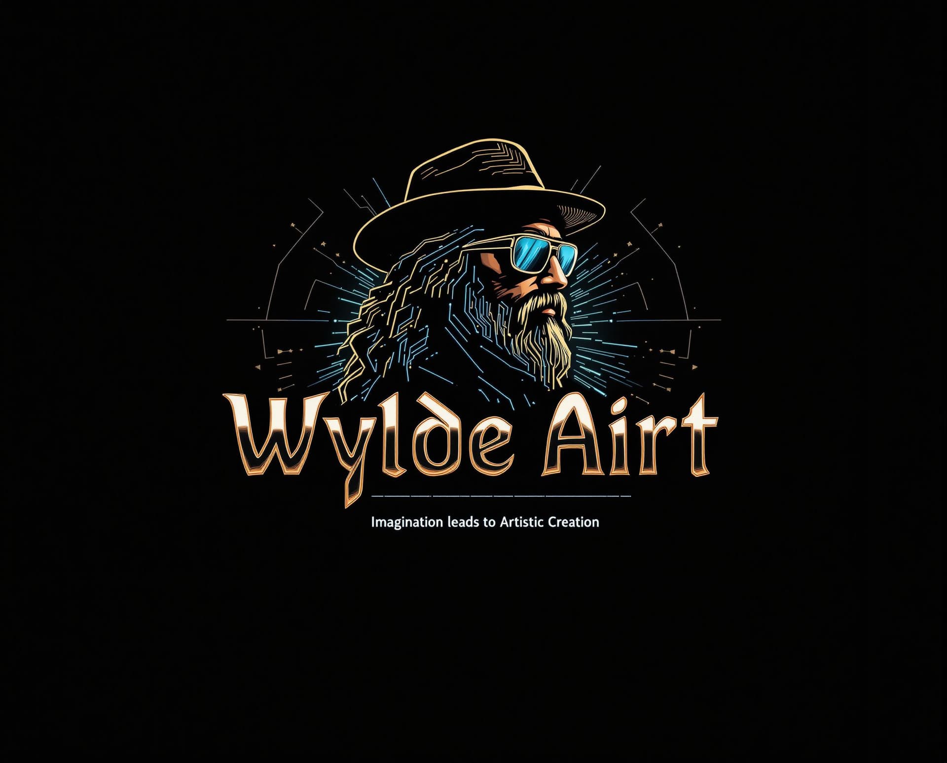 AI generated: Create a high-impact, retro Steampunk logo for the brand "Wylde Airt", preserving the following visu...