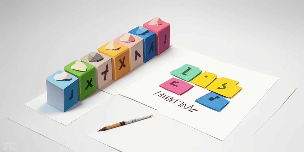 AI generated: 3d Paper Art, coloured Paper with text "minit game", on them, full colour, watercolour illustration,...