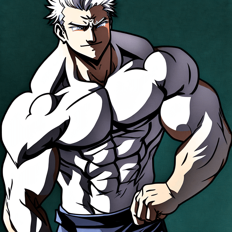 AI generated: Bara man, highly detailed, muscular, shirtless, underwear, tall, bedroom, leaning over bed, looking ...