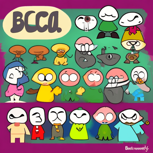 AI generated: Bfdi characters