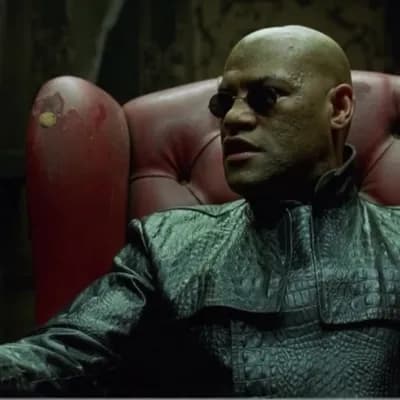 AI generated video: The entire scene takes place inside a dimly lit, atmospheric room with deep shadows, vintage leather...