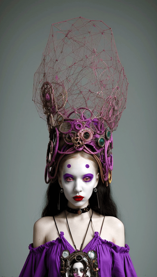 AI generated: Generate a delightfully weird and whimsical fashion concept that defies convention and sparks curios...