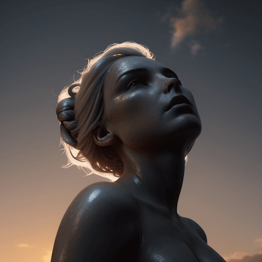 AI generated: Goddess, dramatic light, pale sunrise, cinematic lighting, battered, low angle, trending on artstati...