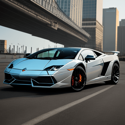 AI generated: Wolf of wallstreet lamborghini gallardo