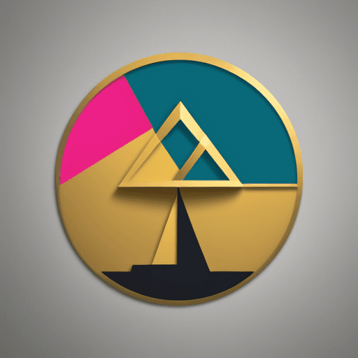 AI generated: A luxurious logo design for a high-end travel agency with minimalist and geometric elements and vibr...