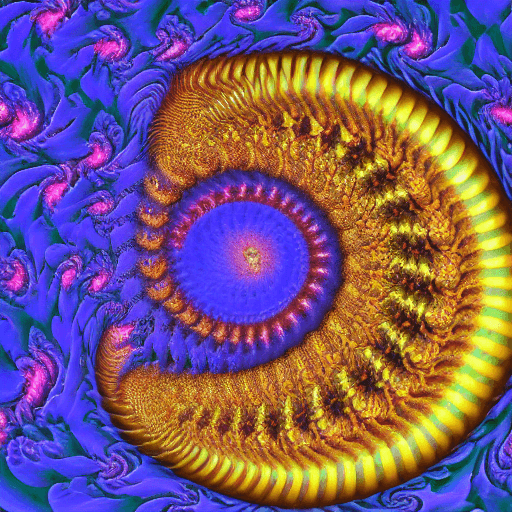 AI generated: A hyperrealistic fractal fibonacci ((petite female warrior)) in space and time