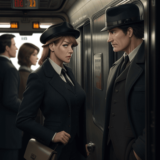AI generated: Realistic movie Train crush a detective Investigating 