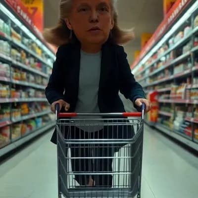 AI generated video: Moving down the aisle. 10 seconds long