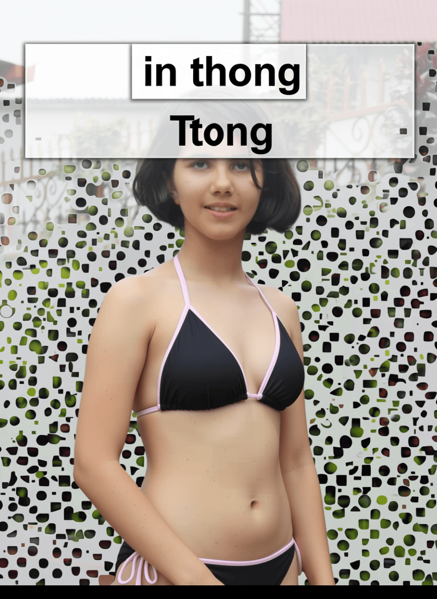 AI generated: in thong
 bikini