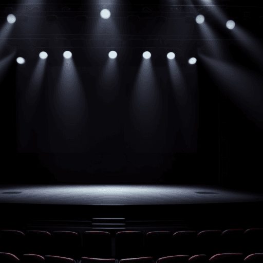 AI generated: empty stage