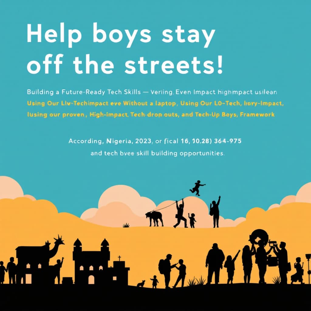 AI generated: I want to design a text based creatives for facebook ads with the details below

"Help boys stay off...